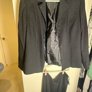 Studio by T Tahari Charcoal Textured Blazer